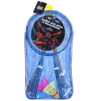 Набор для бадминтона ONLYTOP &laquo;Робот&raquo;: 2 ракетки 44 см, 2 волана, мяч, чехол, цвет синий