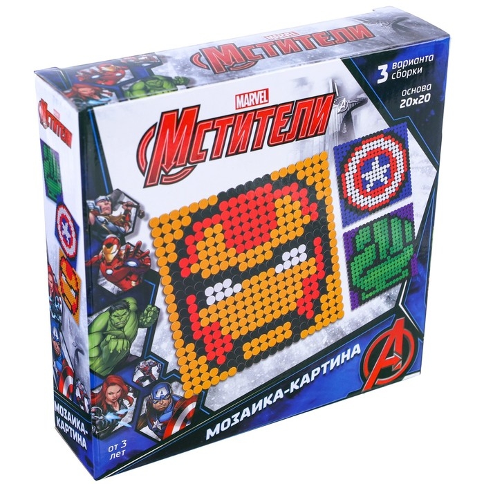 Конструктор-картина &laquo;Мстители&raquo;, 3 варианта сборки