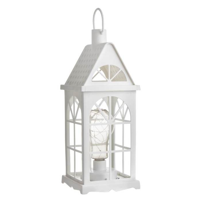 Ночник "Фонарь-домик"белая от батареек 3ААА 35х13,5х13,5 см RISALUX