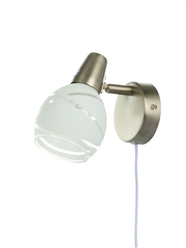 Спот "Ария" 1хЕ14 40Вт сатин 9х17х14 см