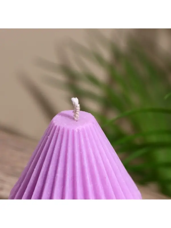 Свеча "Груша в ромбик" 6х6х8 см, соевый воск МИКС