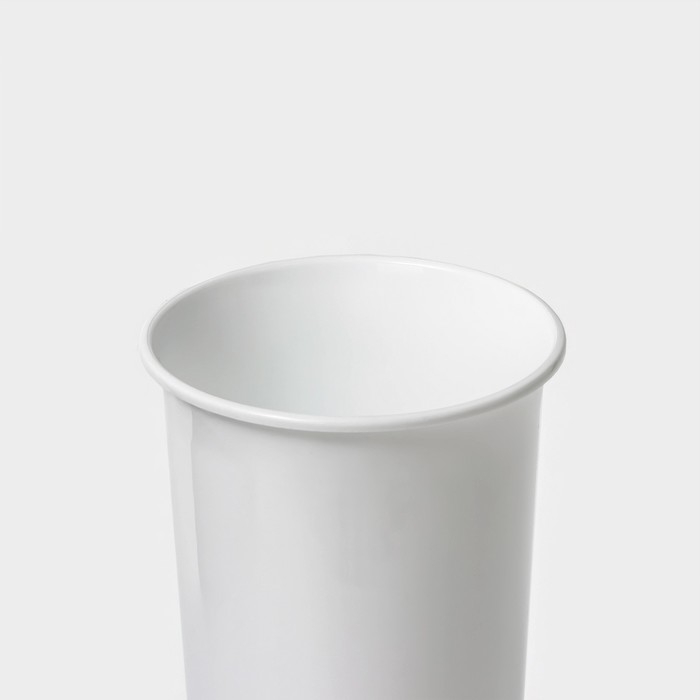 Ваза для цветов, d=11 см, h=26 см, белая Ваза для цветов, d=11 см, h=26 см, белая