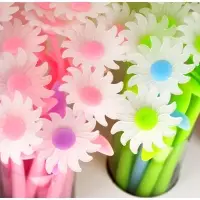 Ручка гелевая &laquo;Ромашки&raquo;, прикол, меняет цвет при ультрафиолете, МИКС