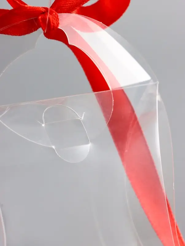 Складная прозрачная коробка из PVC, для упаковки подарков, 11&times;9&times;2 см