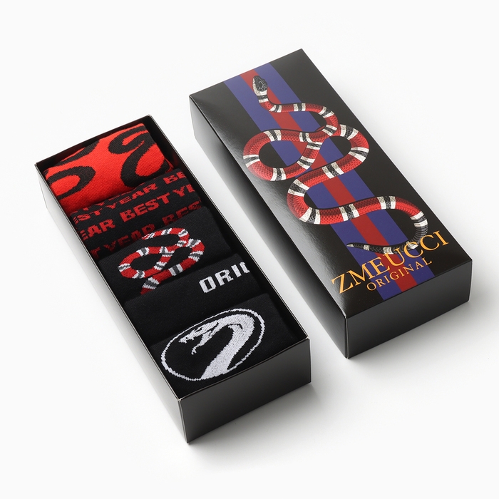 Набор мужских носков KAFTAN Zmeucci, размер 41-44 (27-29 см), 5 пар Набор мужских носков KAFTAN Zmeucci, размер 41-44 (27-29 см), 5 пар