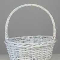 Корзина плетеная (ива): 35х35х13Hз36HH, 1 шт., белый