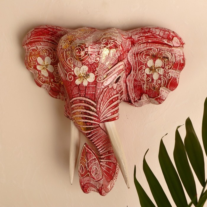 Сувенир дерево "Голова слона" 28х26х10,5 см