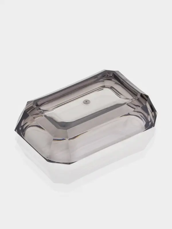 Набор для ванной "Кристалл" 4 предмета (дозатор, 2 стакана, мыльница)