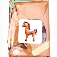 Воздушный шар фольгированный 28" "Лошадка", цвет коричневый