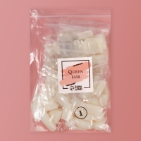 Типсы для наращивания ногтей, 500 шт, форма мягкий квадрат, с короткой контактной зоной, 10 размеров, цвет слоновая кость Типсы для наращивания ногтей, 500 шт, форма мягкий квадрат, с короткой контактной зоной, 10 размеров, цвет слоновая кость