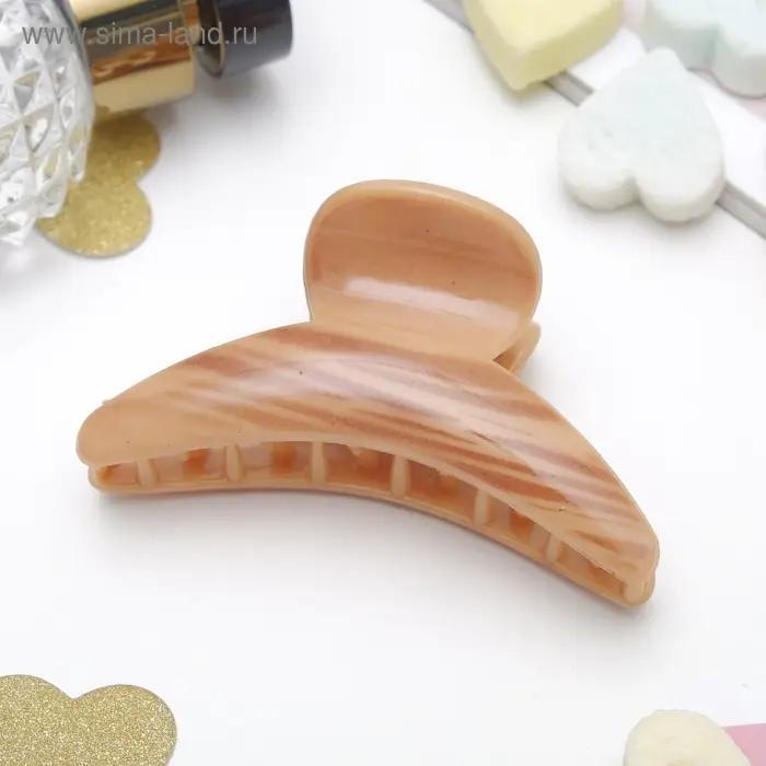 Крабик для волос &laquo;Мадера&raquo;, 8 см, МИКС