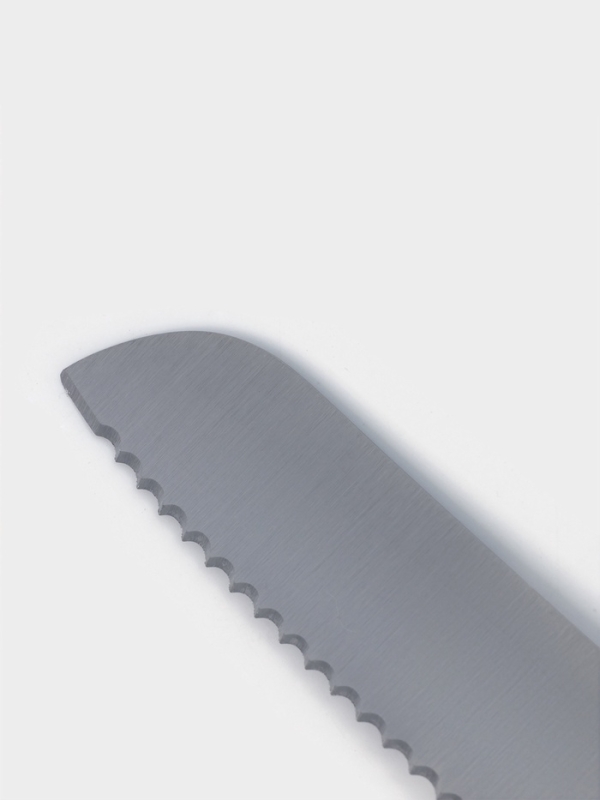 Нож кухонный для хлеба Доляна Venus, лезвие 21 см, нержавеющая сталь, красный