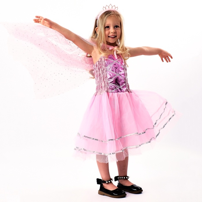 Карнавальный костюм Карнавальный костюм "Красивая принцесса" рост 104-134 см, платье, накидка, ободок