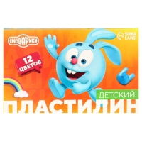 Пластилин «Детский», 12 цветов, 180 г, Смешарики Пластилин «Детский», 12 цветов, 180 г, Смешарики