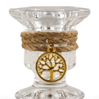 Подсвечник, дерево, 5 х 5,5 см