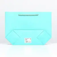 Пакет подарочный с лентой 19&times;20&times;9 см &laquo;Бирюзовый&raquo;