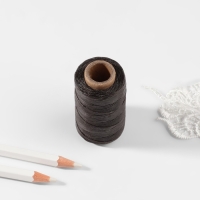 Нитки вощёные, плоские, 210D/16, 1 мм, 50 ± 2 м, цвет тёмно-серый Нитки вощёные, плоские, 210D/16, 1 мм, 50 ± 2 м, цвет тёмно-серый