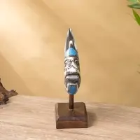 Сувенир "Рыба" дерево 25х7х18 см, цв. бирюзовый