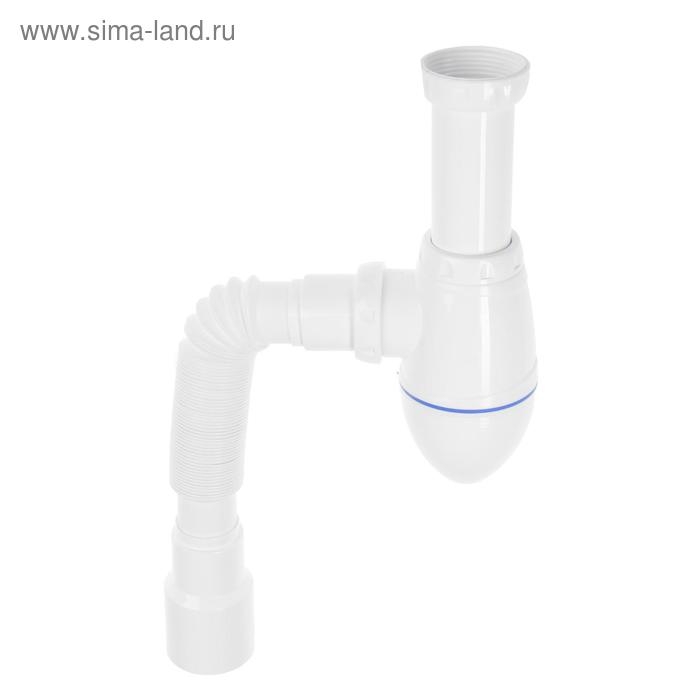 Сифон для раковины Unicorn А420, 1 1/2 Сифон для раковины Unicorn А420, 1 1/2"/1 1/4"х40 мм, без выпуска, с гибкой трубкой 40/50 мм