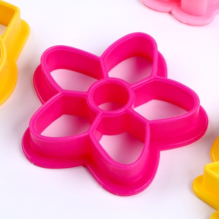 Формочки для лепки, набор 9 шт., валик, цвет МИКС