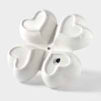 Менажница фарфоровая 4 ячейки BellaTenero &laquo;Квадрат&raquo;, 24,5&times;24,5 см, цвет белый