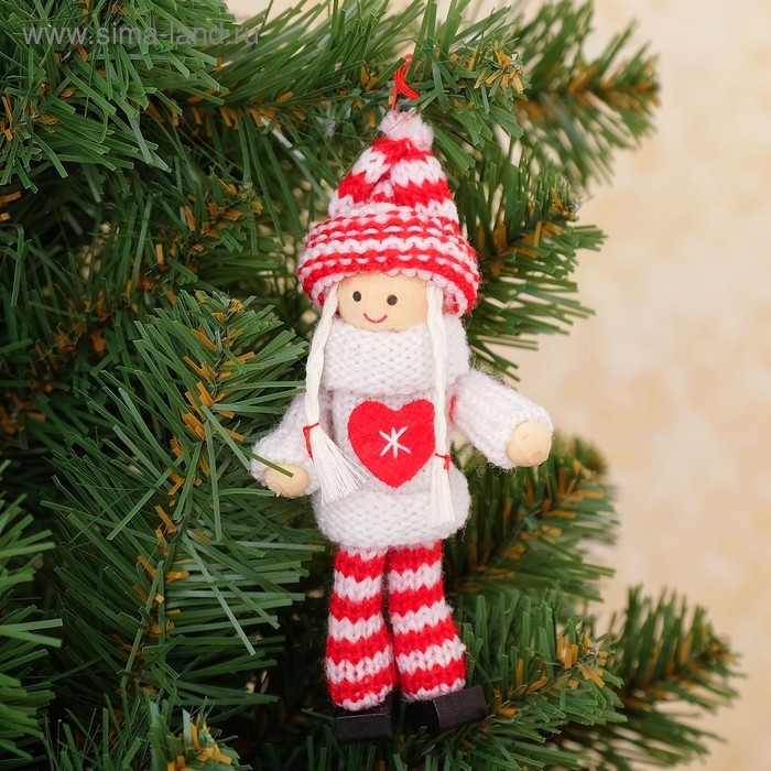 Игрушка-подвеска &laquo;Куколка с сердечком&raquo;, МИКС