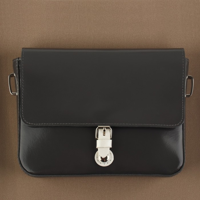 Застёжка для сумки на кнопке, 8 &times; 3 см, цвет белый