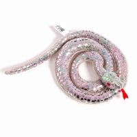 Мягкая игрушка «Змея», 80 см, цвет серебро Мягкая игрушка «Змея», 80 см, цвет серебро