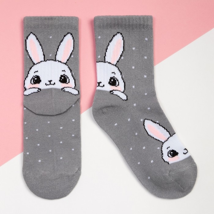 Носки детские KAFTAN "Зайчик" р-р 16-18, серый
