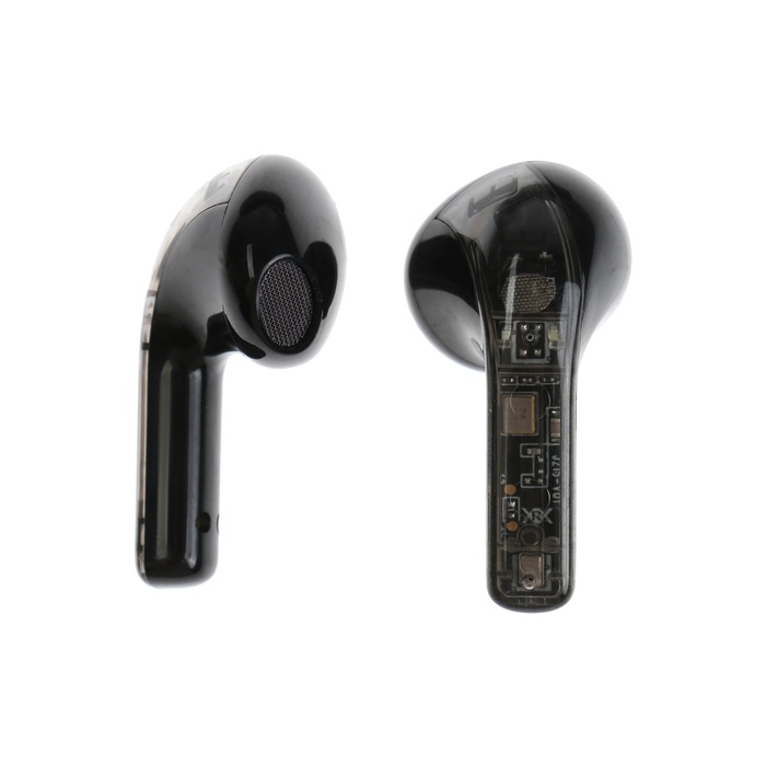 Наушники беспроводные YX11, TWS, вкладыши, BT 5.3. 28/200 мАч, шумоподав, прозрачные, чёрные Наушники беспроводные YX11, TWS, вкладыши, BT 5.3. 28/200 мАч, шумоподав, прозрачные, чёрные