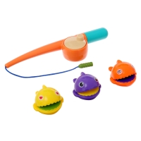 Магнитная рыбалка &laquo;Забавные рыбки&raquo;, 3 рыбки, удочка, цвета МИКС