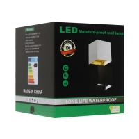 Светильник фасадный &laquo;Куб&raquo;, FSD-063, 6 Вт, 3000К, регулир. луч, IP65, 220 В, пластик, черный   100842