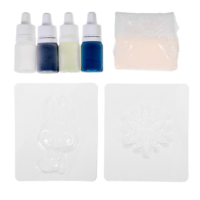 Мыло своими руками на новый год &laquo;Зимняя ночь&raquo;, 2 формы, новогодний набор для творчества