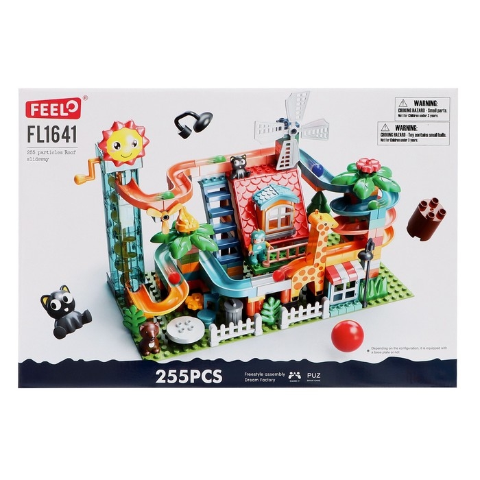 Конструктор Шарики &laquo;Зоо-горка&raquo;, 255 деталей