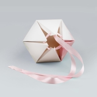 Переноска - шестиугольник для цветов &laquo;Для тебя!&raquo;, белая 15 х 35 х 15 см