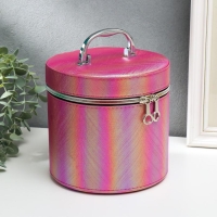 Шкатулка кожзам с зеркалом "Полосы розовый оранж" н-р 3шт 14х14х14 17,5х17,5х17,5 20х20х20см 53860 Шкатулка кожзам с зеркалом "Полосы розовый оранж" н-р 3шт 14х14х14 17,5х17,5х17,5 20х20х20см 53860