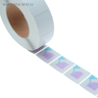 Этикетка радиочастотная 4&times;4, белая, рулон 1000 шт.