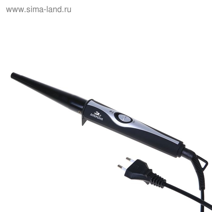 Плойка Плойка "Добрыня" DO-2010, 30 Вт, керамическое покрытие, черная