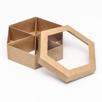 Коробка под сухофрукты менажница 18,5 х 18,5 х 5,5 см Коробка под сухофрукты менажница 18,5 х 18,5 х 5,5 см