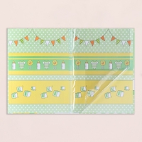 Свидетельство о рождении "Воздушные шары" тиснение, зеленый фон, А4 Свидетельство о рождении "Воздушные шары" тиснение, зеленый фон, А4