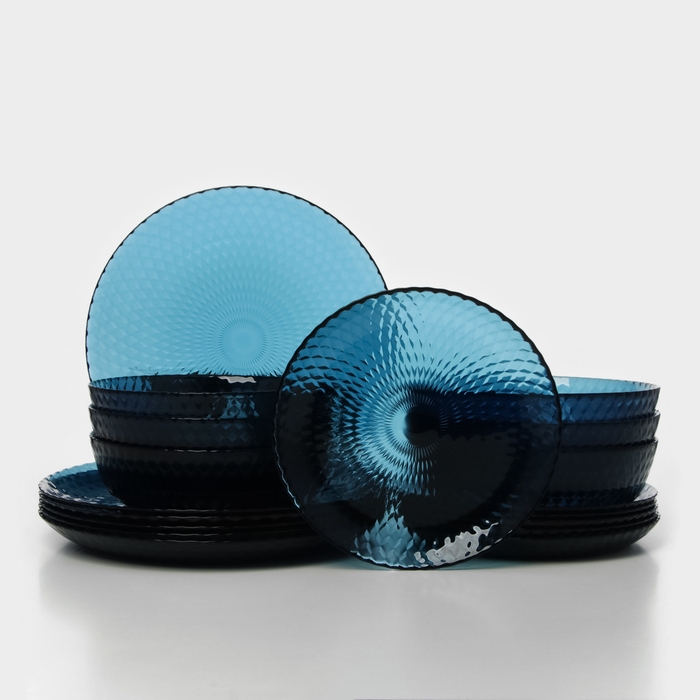 Набор стеклянной посуды &laquo;Идиллия&raquo;, 18 предметов