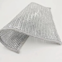 Салфетка для мытья посуды, металлическая, однослойная, 5 шт, 19&times;19 см