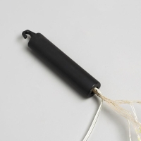 Гирлянда &laquo;Конский хвост&raquo; 10 нитей по 1 м, IP20, серебристая нить, 100 LED, 2 режима, батарейки AAх3 (нет в комплекте), свечение тёплое белое