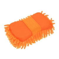 Губка для мытья авто, 20&times;11 см, микрофибра, микс