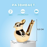 Свистулька керамическая птичка &laquo;Золотая&raquo;