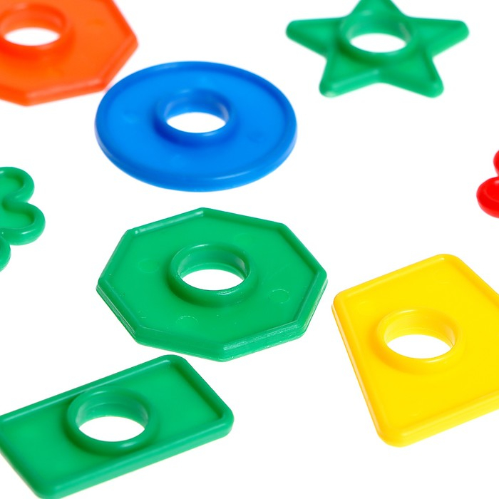 Обучающий набор &laquo;Умная пирамидка&raquo;, звенья, задания, основа, по методике Монтессори