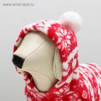 Комбинезон "Олени" с капюшоном, размер S (ДС 25 см, ОГ 35 см, ОШ 25 см), красный Комбинезон "Олени" с капюшоном, размер S (ДС 25 см, ОГ 35 см, ОШ 25 см), красный