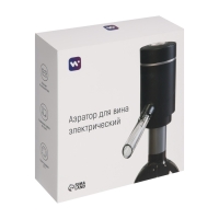 Аэратор для вина Windigo WWA-01, 10 Вт, электрический, АКБ, черный Аэратор для вина Windigo WWA-01, 10 Вт, электрический, АКБ, черный