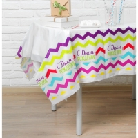 Скатерть одноразовая &laquo;С днём рождения&raquo;, 180х137см