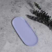 Подставка для хранения косметических принадлежностей, нержавеющая сталь, 22,9 &times; 9,7 &times; 0,7 см, цвет сиреневый